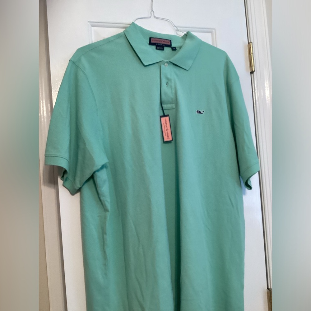 Mens Vineyard Vines Light Green Polo Shirt